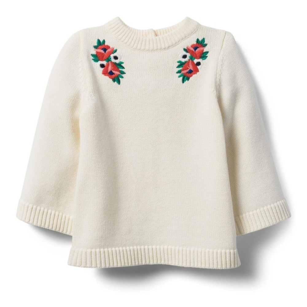 EMBROIDERED BLOOM SWEATER